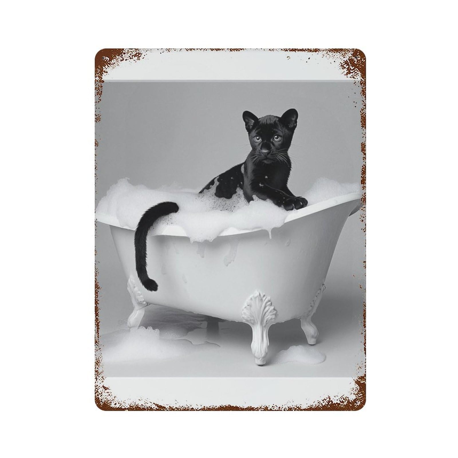 xiaoxiaoshen Black Panther, Photography S Wall Decor Art Metal Tin Poster Modern Home Decor Art Home Bar Shop Decorations Vintage Sign 40x30cm