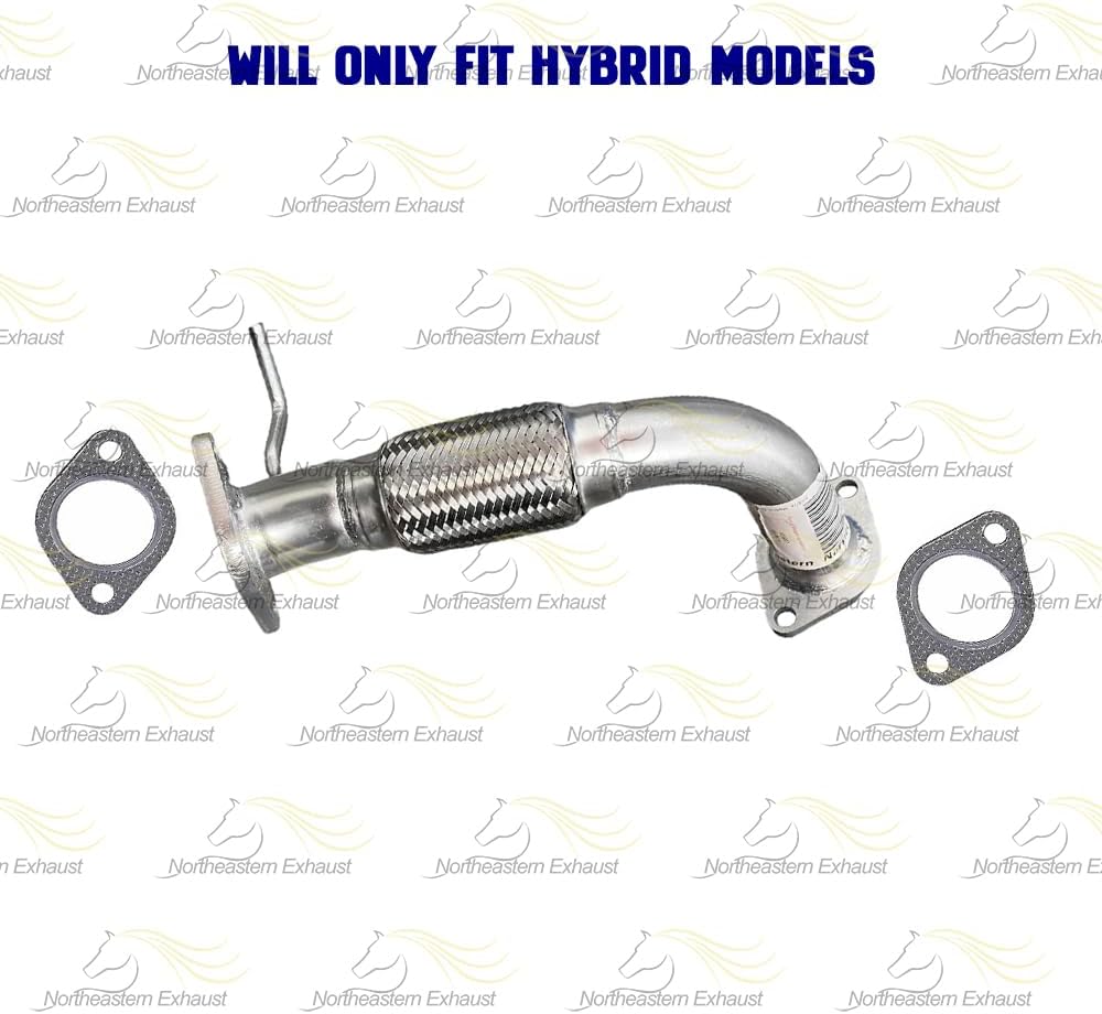 Exhaust Front Flex Pipe Compatible for 2011-2015 Hyundai Sonata 2.4L | 2011-2016 Kia Optima 2.4L | Stainless Steel | Northeastern Exhaust | Free Gaskets Included | Direct-Fit Replacement
