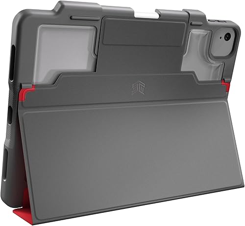 Miniatura 2 de STM Dux Plus - Funda de goma ultra protectora y ligera con parte trasera transparente, soporte para Apple Pencil con tapa de encendidoapagado de