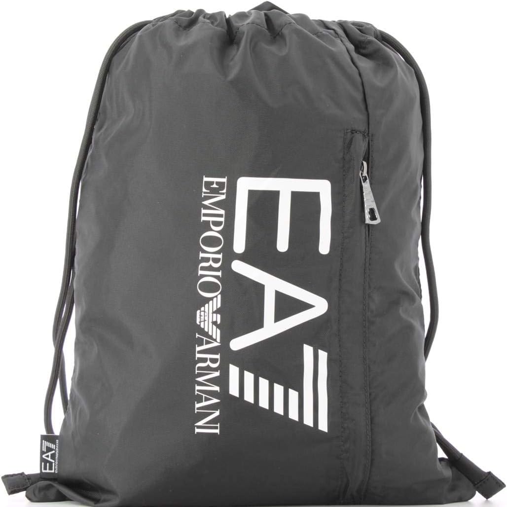 Emporio Armani EA7 Drawstring Backpack in Black - One Size