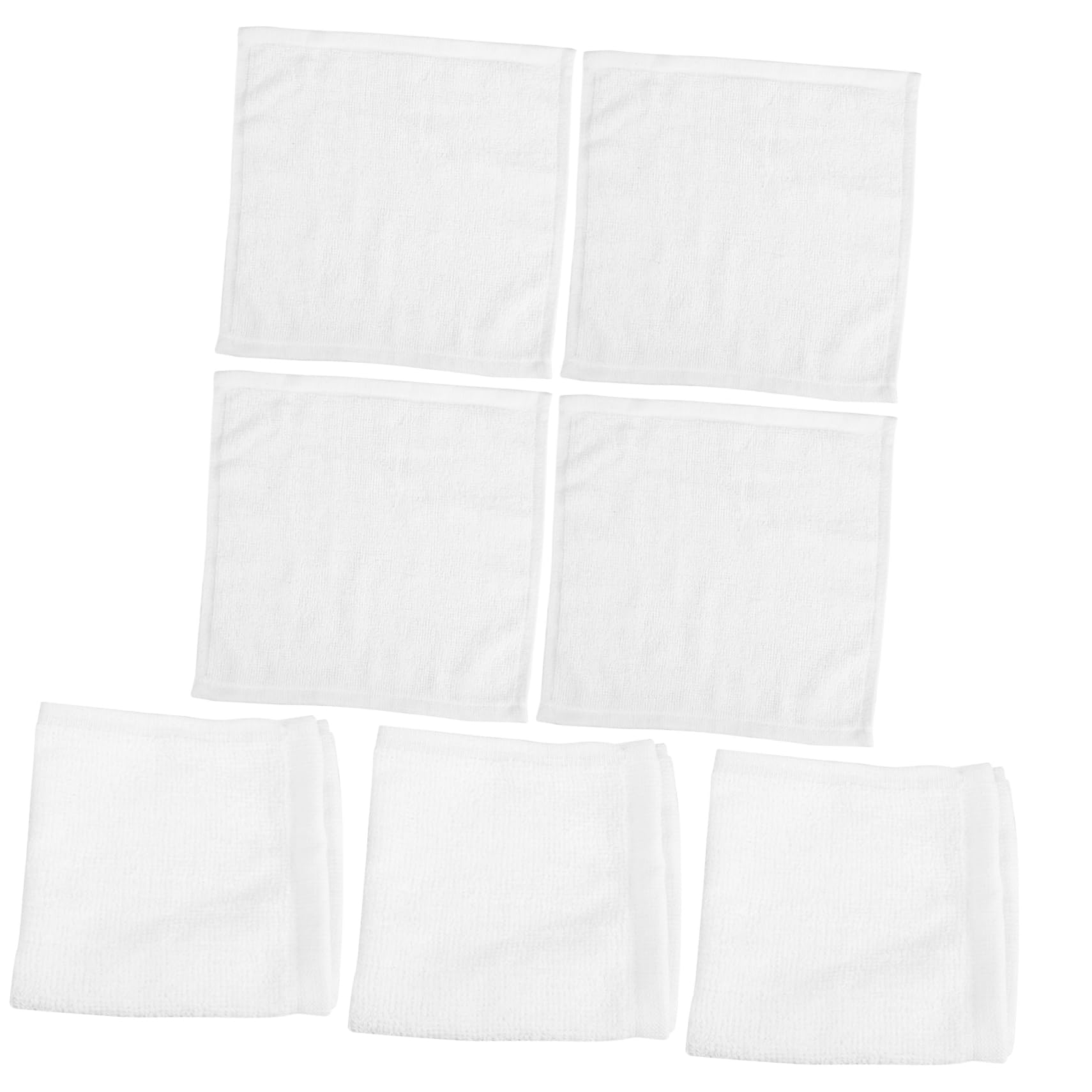 Toalla de mano de algodón para avión o restaurante, 24 pañuelos absorbentes Healeved blancos