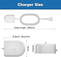Vista 6 de Base de cargador de cepillo de dientes eléctrico para Philips Sonicare, cargador de viaje compatible con Philips Sonicare HX4100 HX6100 HX3000