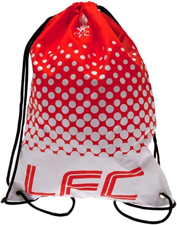 Liverpool FC Official Soccer Fade Design Gym Bag (One Size) (Red/White)