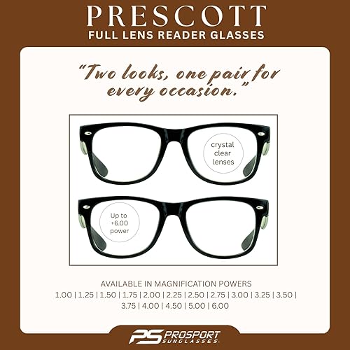 Miniatura 2 de proSPORT Lentes de lectura vintage de inspiración retro para hombres y mujeres, de alto aumento disponibles