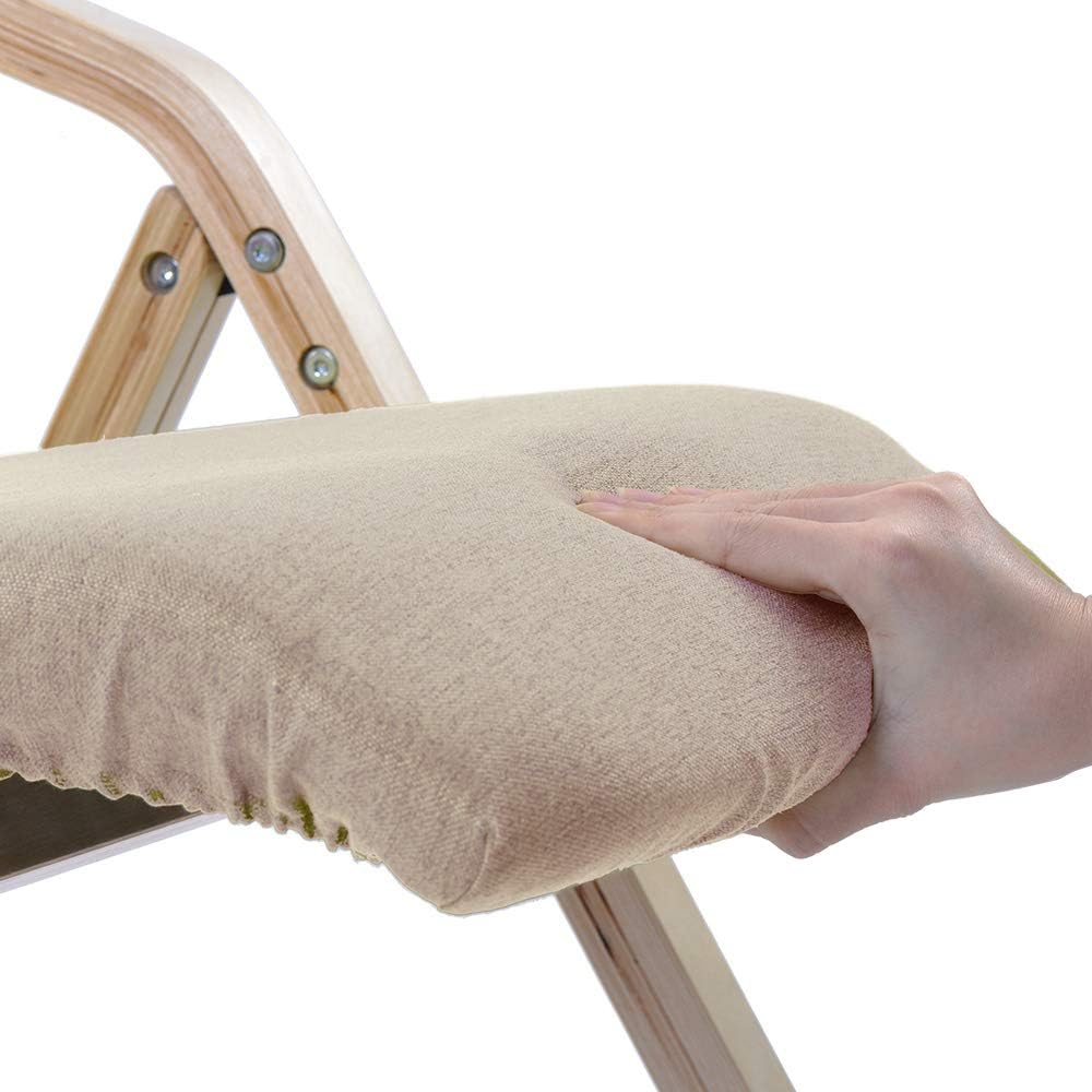 ベージュ ダイニングチェア 木製 椅子 完成品 介護チェア イス 折りたたみチェア カバー洗える 7色選択可能 リビング