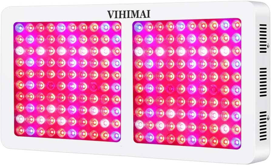 LED Grow Light 2000W 3 Chips Full Spectrum 2 Switches Control Veg and Bloom All Phases of Plant Grow 6 Fans Growing Lamp with UV&IR for Hydroponic in Door Plants HYD 15W200PCS LED 2000W