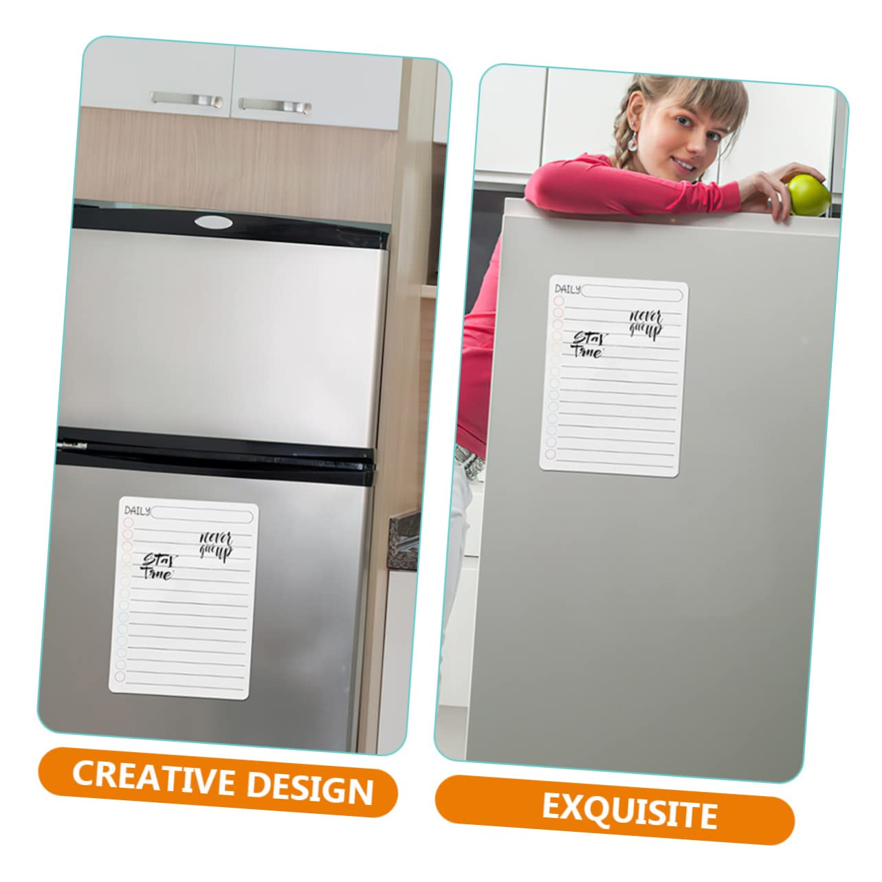 VILLCASE 12stücke Magnetische Und Wochenplaner Abwischbare Magnettafel Für Kühlschrank Für Haushaltsorganisation Und Tägliche Aufgabenplanung