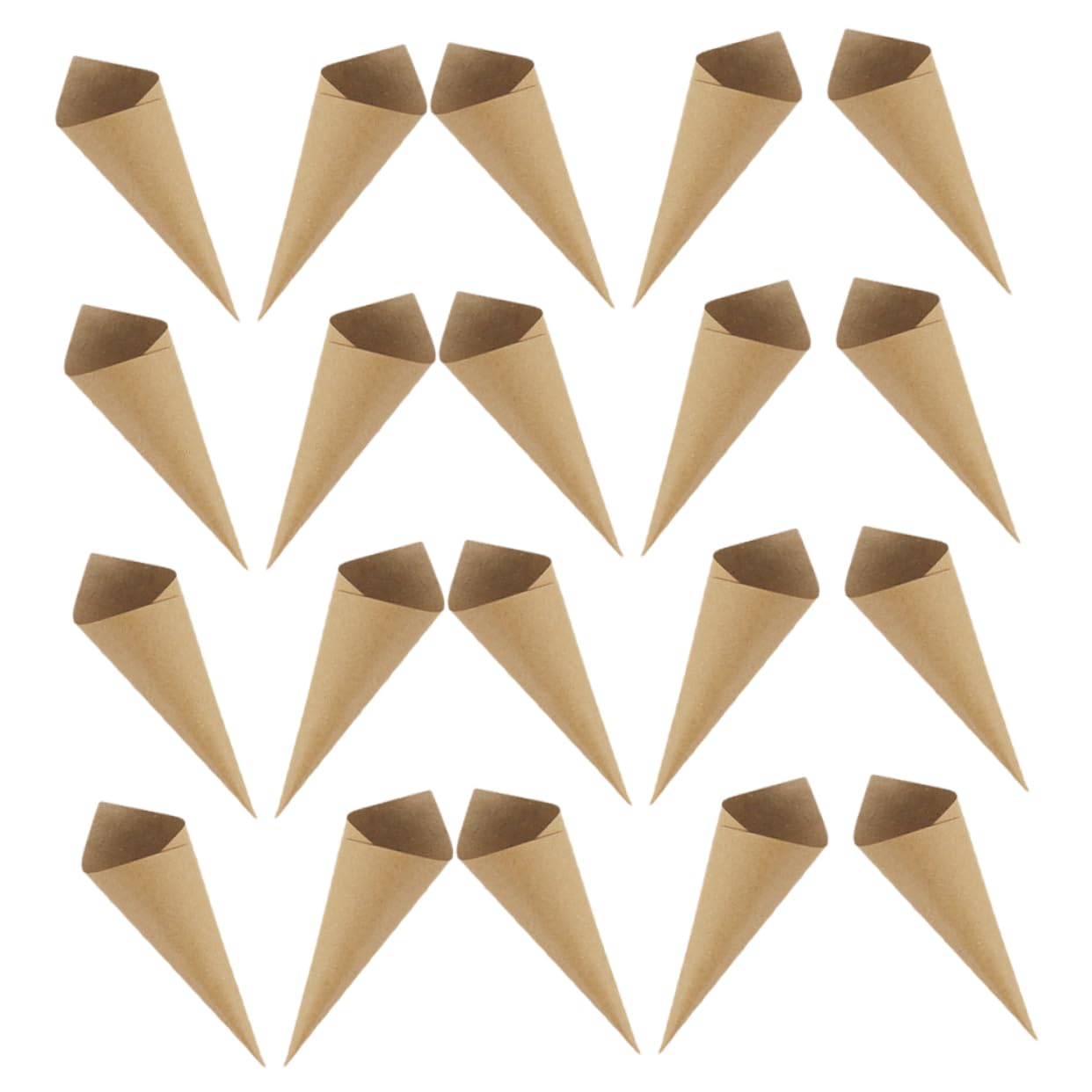MUCKLILY Pcs Kraft Paper Petal Cones for Wedding Birthday Shower Event Decorations Confetti Cones