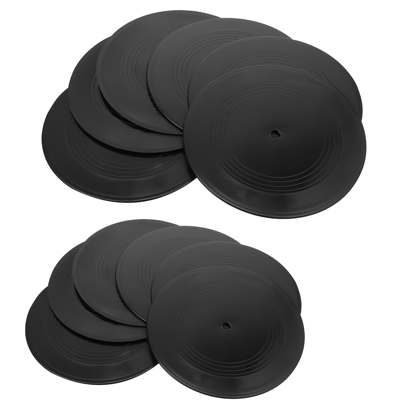 Abaodam Decorazione in Vinile Nero 12 Pezzi per Parete Retrò | Ornamenti d Interni per Stanza, Stile Artistico per Fai-da-te, Decorazioni Pareti