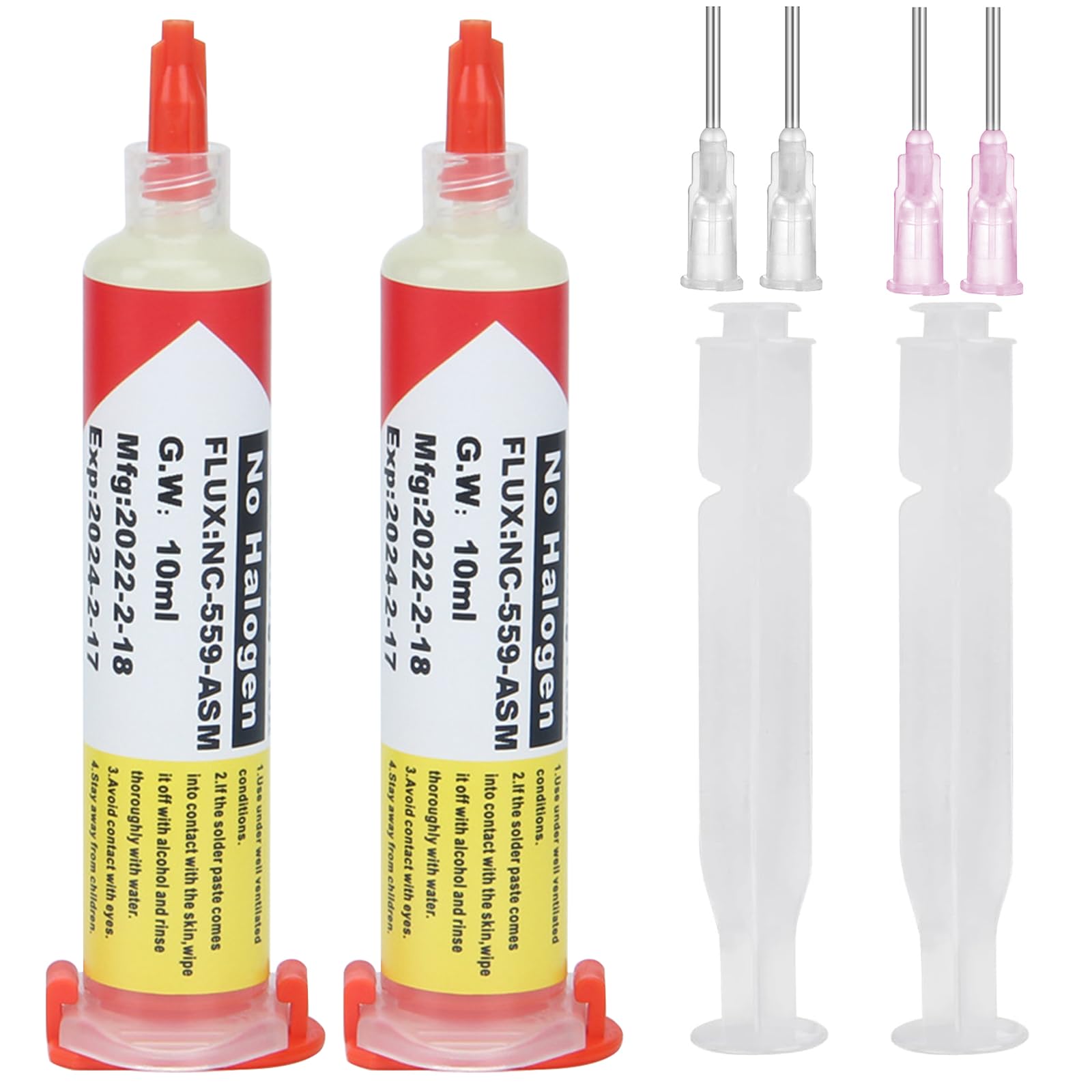 2 Piezas Pasta de Soldadura de Resina Sin Plomo,Flux para Soldar Estaño,Flux Soldadura Electronica,Pasta de Soldadura,per Saldatura per Bga Smd Pga Pcb Saldatura(10ml)