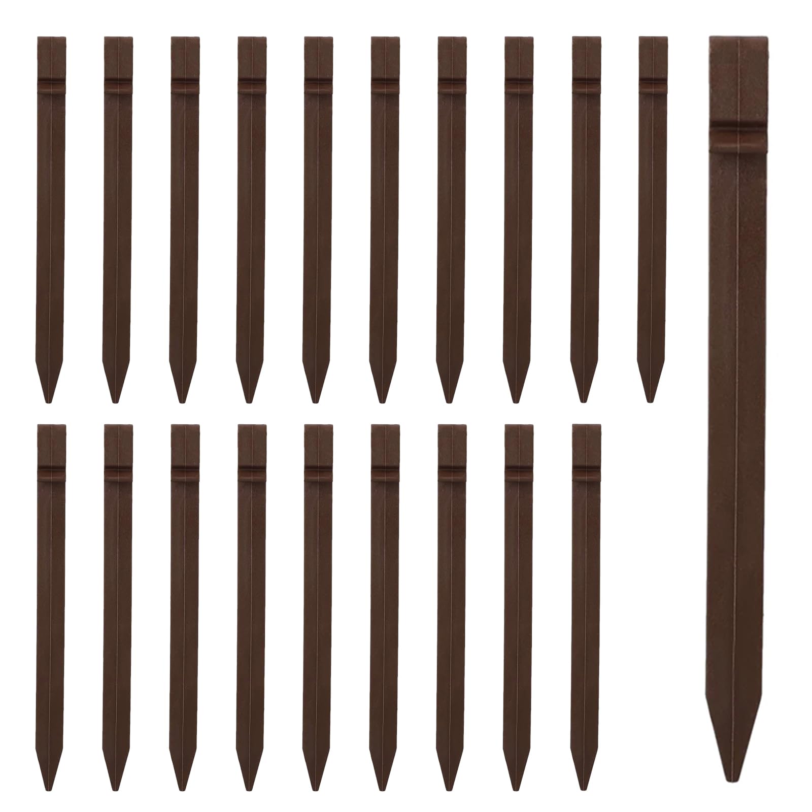 Plastic Ground Stakes, 25CM Heavy Duty Landscape Edging Stakes