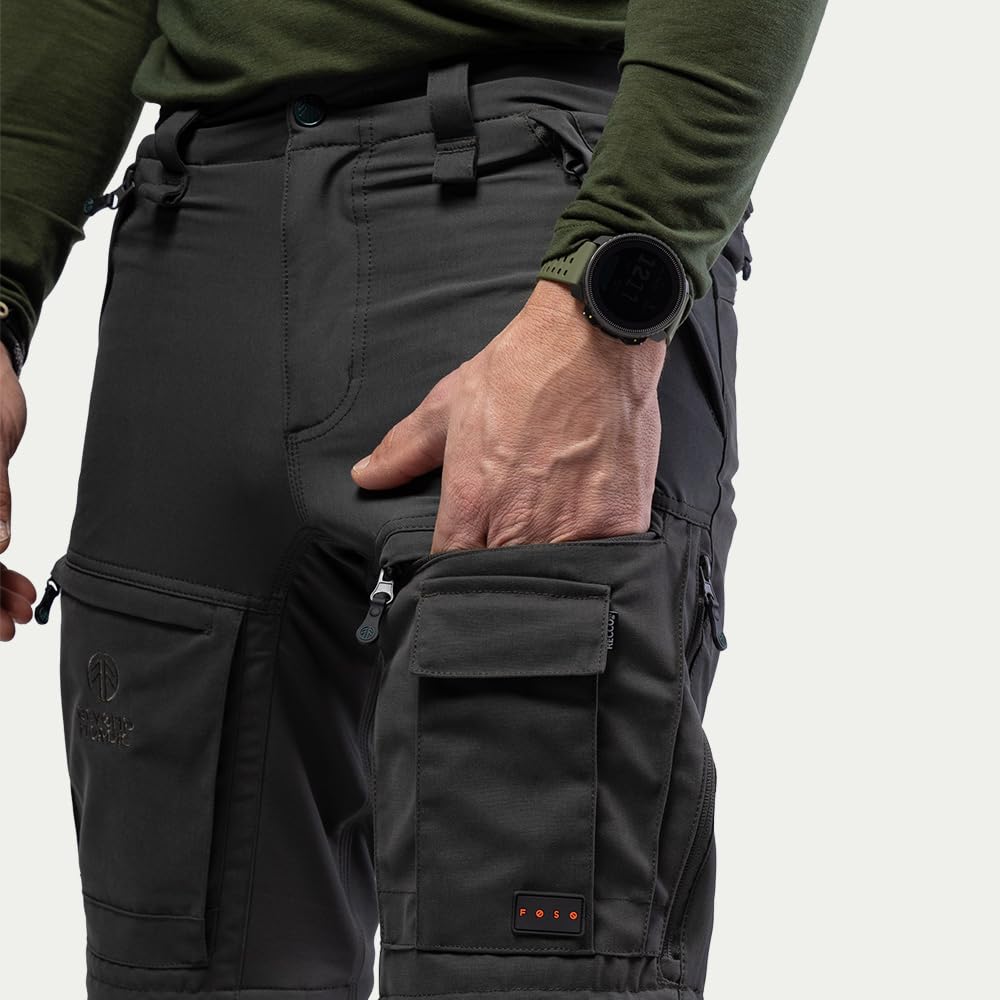 Beyond Nordic BN002-V2 Herren Pro Zip Off Pants, Langlebige Outdoor-Hosen mit Reißverschluss Off-Funktion