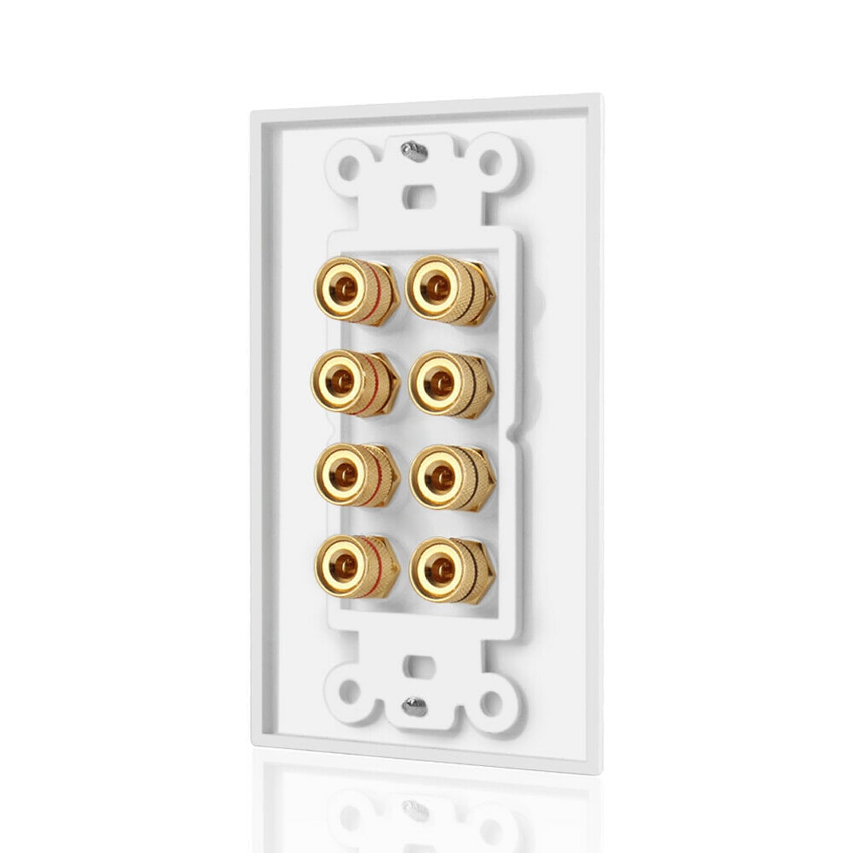4X Płyta Ścienna do Głośników z 8 Słupkami Płyta Ścienna do Domowego Panel Audio na 4 Głośniki