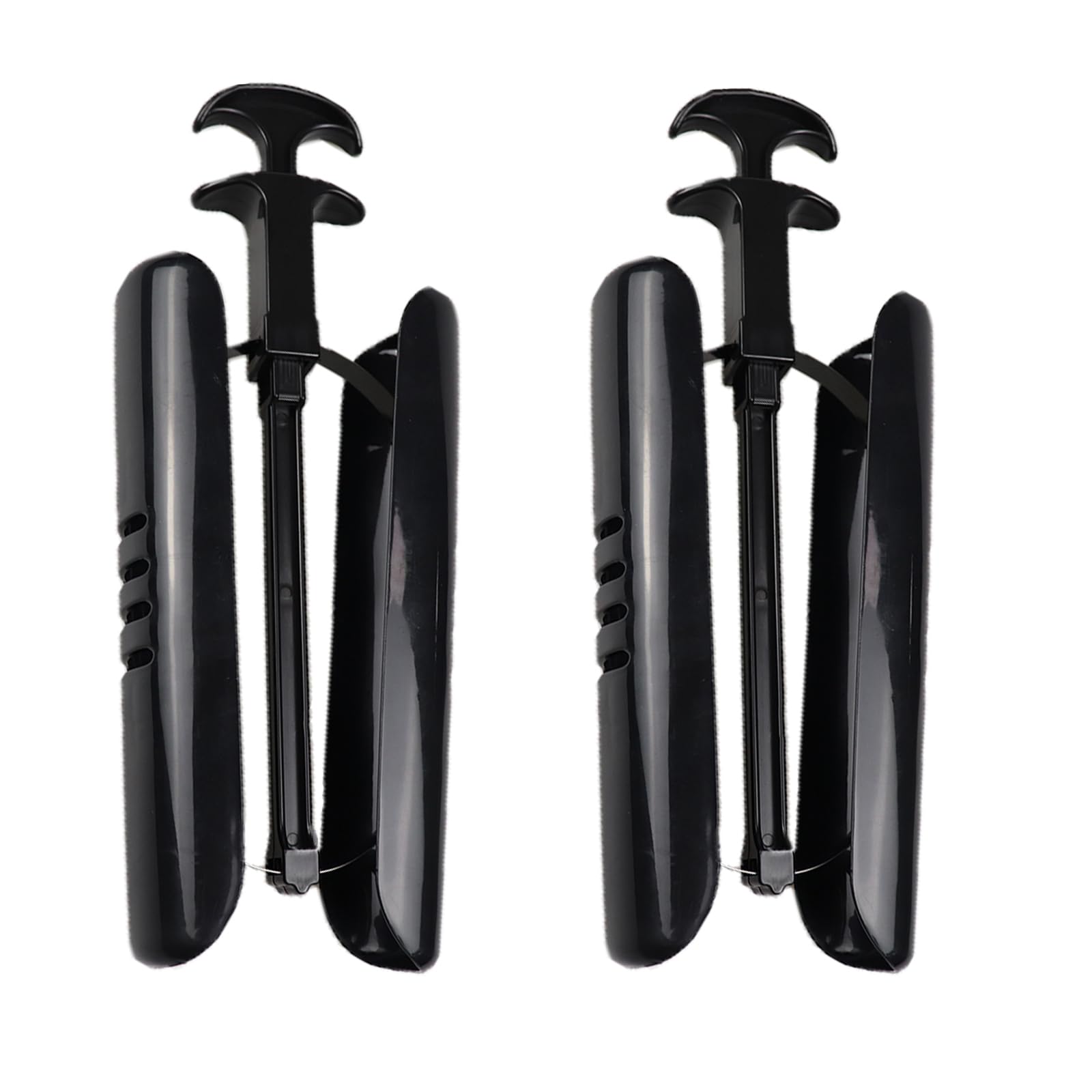 2 Piezas Moldeador de Botas, Moldeador de Botas de Plástico, Negro, Ajustable, Adecuado para Mantener la Forma de las Botas