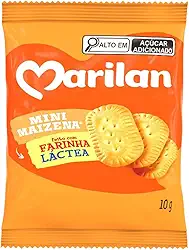 Kit 60 Sachês Biscoito Mini Maizena Marilan 10g