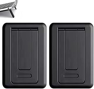 OTAIVE 2pcs Portable Keyboard Riser Mini Laptop Stand Invisible Computer Keyboard Stand Notebook Holder Cooling Laptop Stand Keyboard Tablet Stand Riser for Laptop(black)