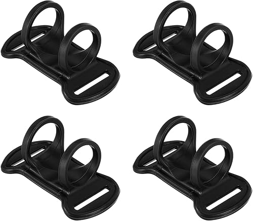 PATIKIL Soporte para linterna, 4 piezas de silicona suave de alta elasticidad, manos libres, soporte de repuesto para linterna exterior, camping,