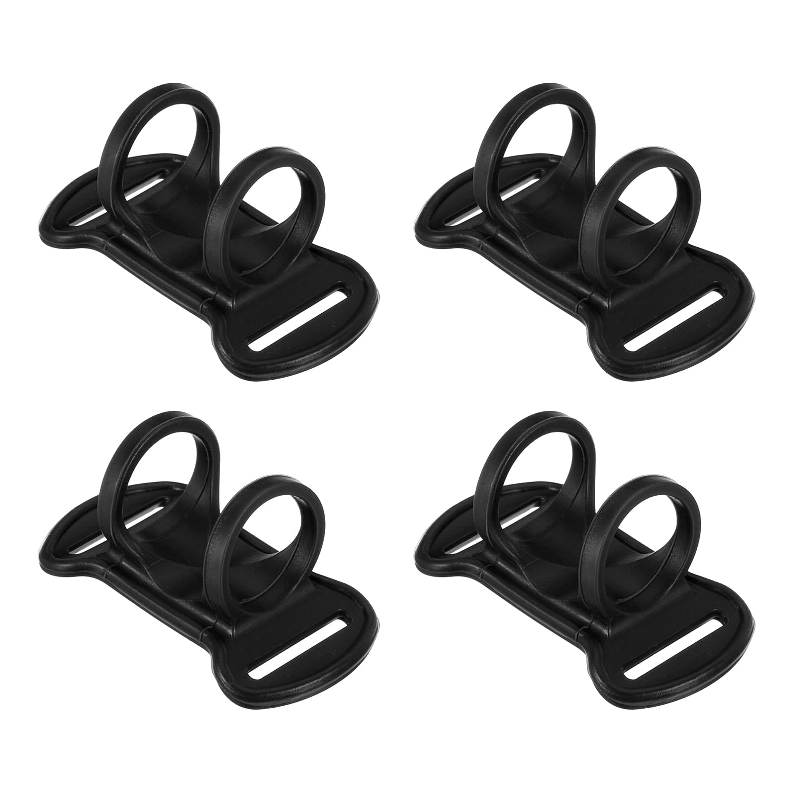 PATIKIL HeadLamp Flashlight Holder, 4 Pcs Silicone Soft High Elastic Hands-Free Head Lamp Stand Replacement for Flashlight Outside Camping Riding,