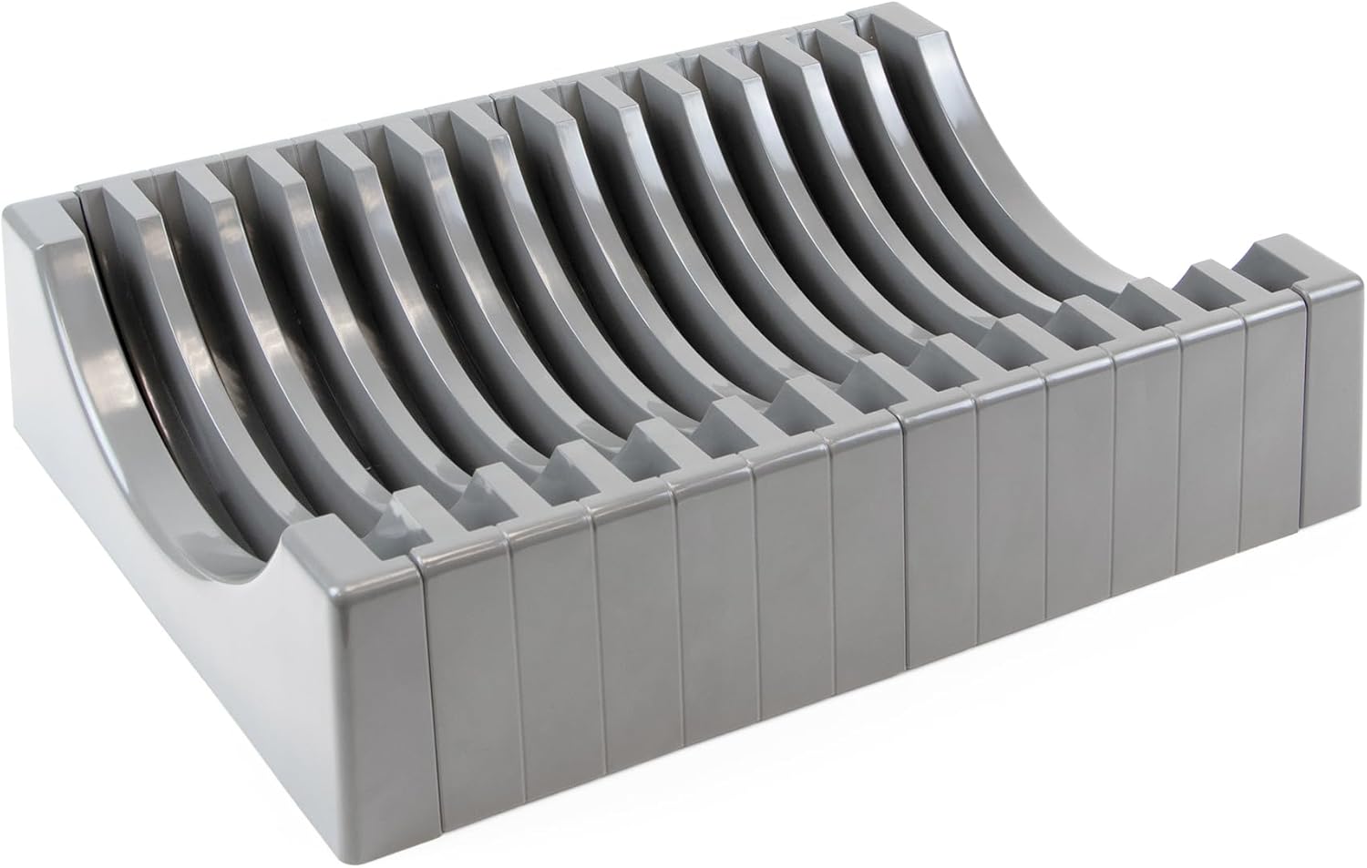 Emuca -Adjustable Plate Holder/Dish Support for Diameter from 187mm (7,3 inch) to 308mm (12,12 inch), Anthracite Grey Finish.