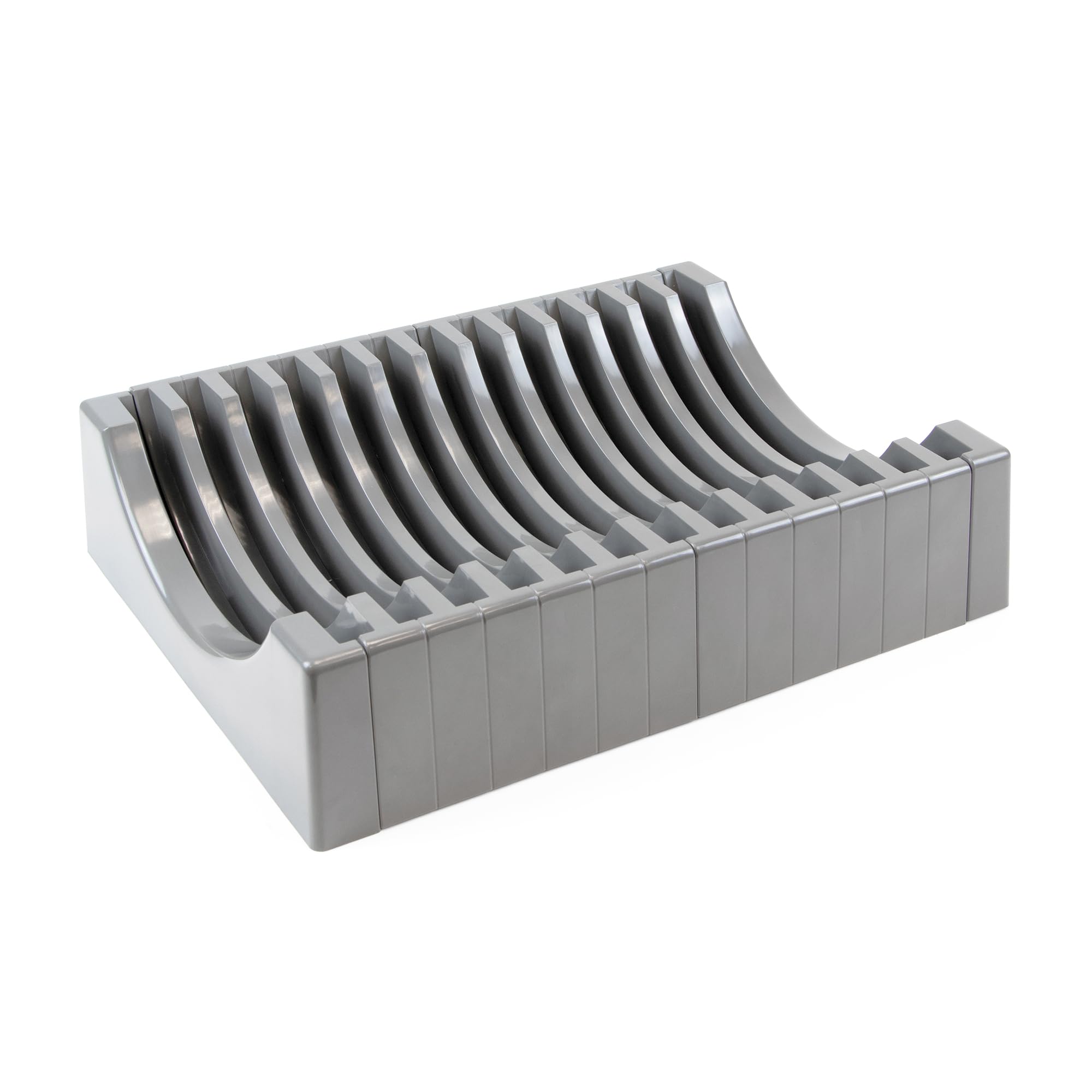 Organizador de platos para muebles que elimina el desorden en tus cajones