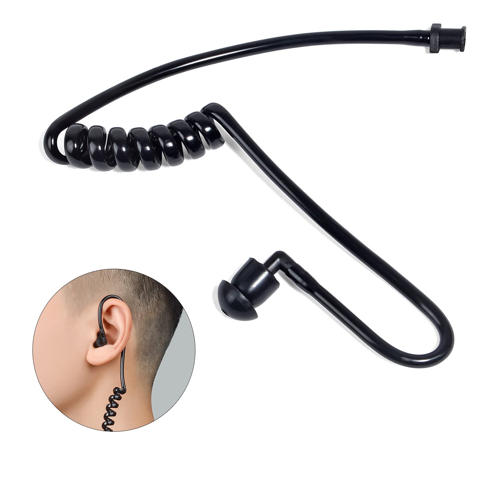 Auricular De Tubo JShteea Para Baofeng 2 Pin Covert Acoustic Headset Mic Kenwood Uv 5r