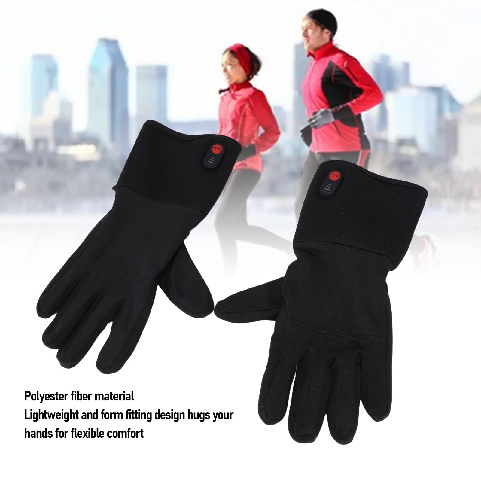 Tbest Calentados Eléctricos Calentados Recargables de Calentamiento de Invierno de Pantalla Táctil Recargable para Hombres para Hombres Esquiando con 2