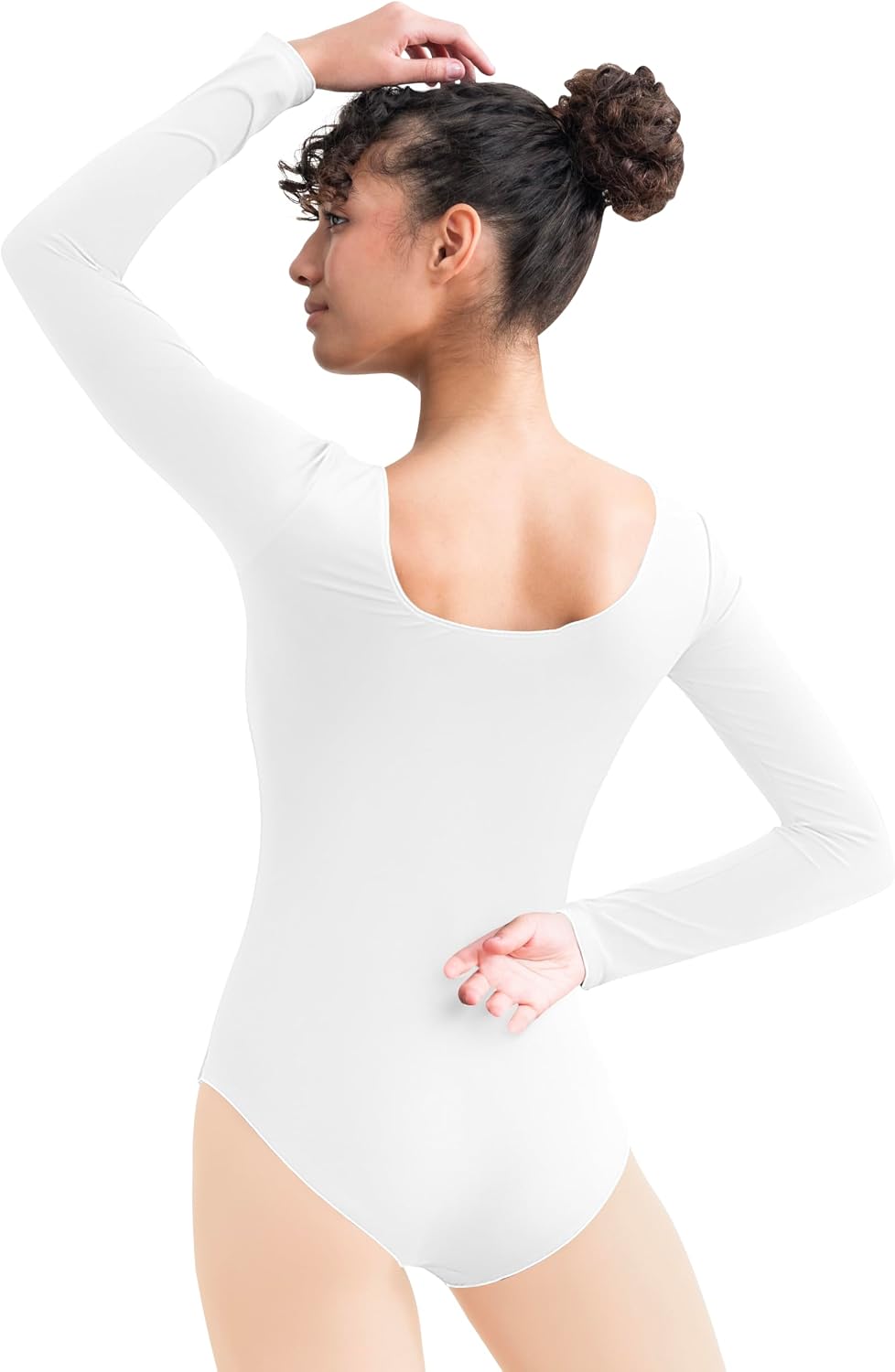 Women Long Sleeve Leotard with tights for Ballet Dance Gymnastics,Full Lining
