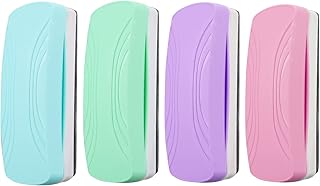 Ddaowanx Whiteboard Eraser, Magnetic Dry Erase Eraser, Glass Board Eraser,School and Office Supplies (4 Pack/4 Colors)