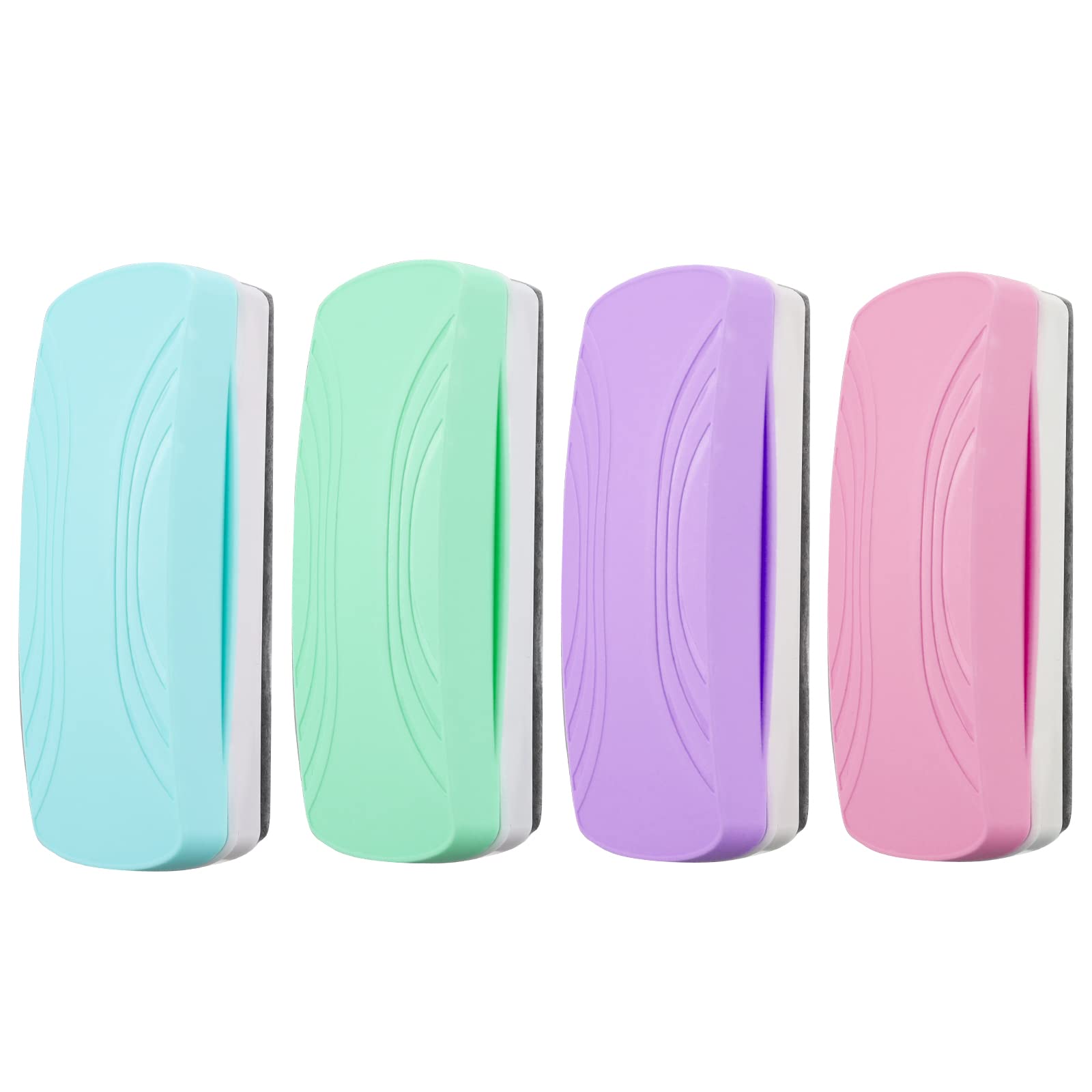 Ddaowanx Whiteboard Eraser, Magnetic Dry Erase Eraser, Glass Board Eraser,School and Office Supplies (4 Pack/4 Colors)