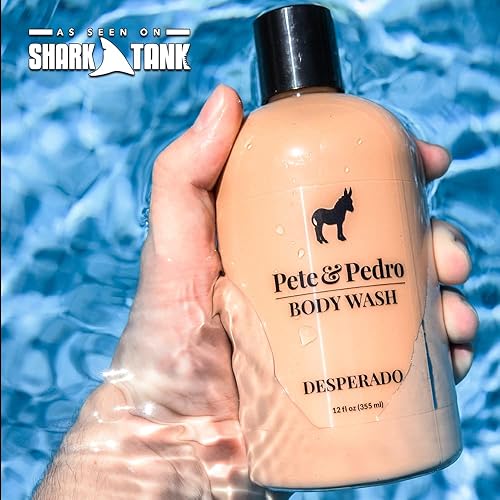 Miniatura 4 de Pete & Pedro Desperado Body Wash para hombres  Gel de ducha hidratante con aroma a ron y tabaco  Tiene carbón activado y ayuda con la piel seca