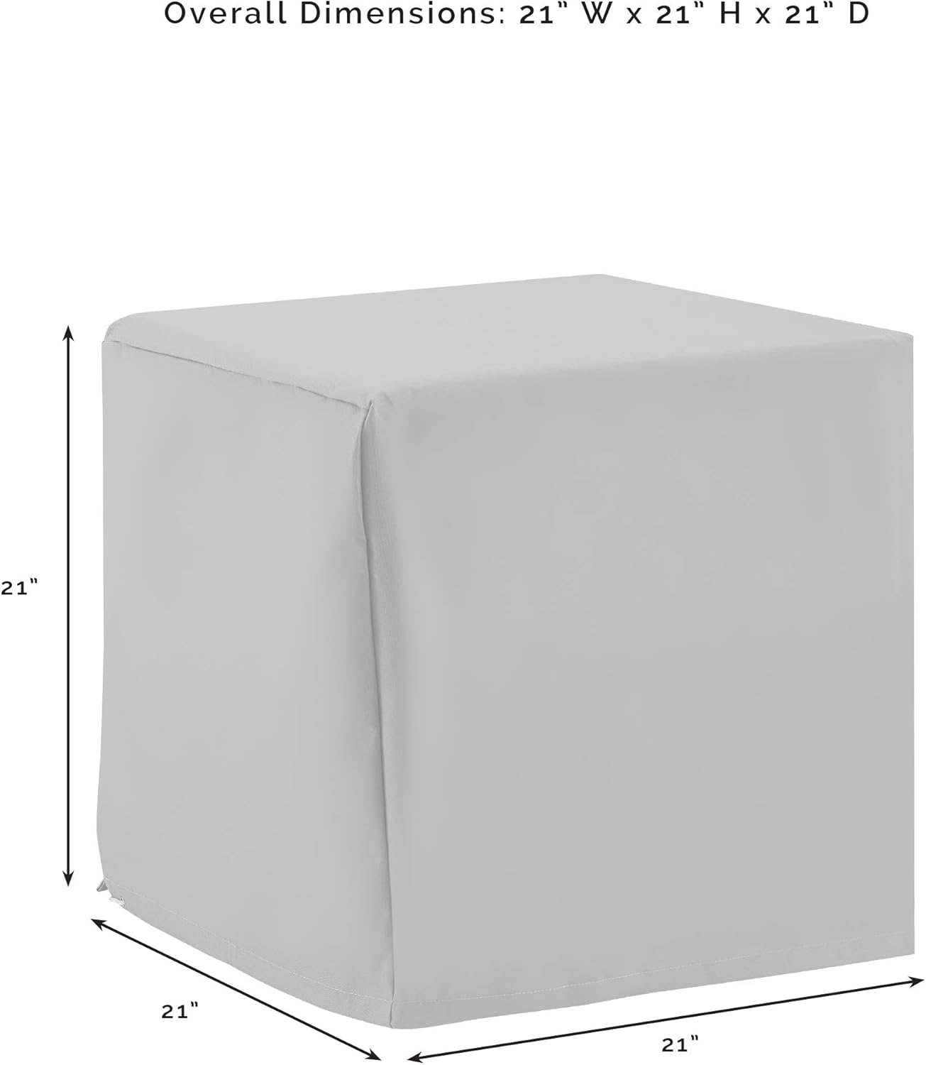Crosley Furniture Patio Furniture Covers, Waterproof 3-Piece Cover Set for Outdoor Chairs and Side Table, Gray