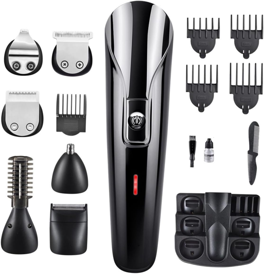 Healeved Hair Cutting Kit Electric Trimmer Beard Trimmer Rechargeable Hair Clippers Grooming Set