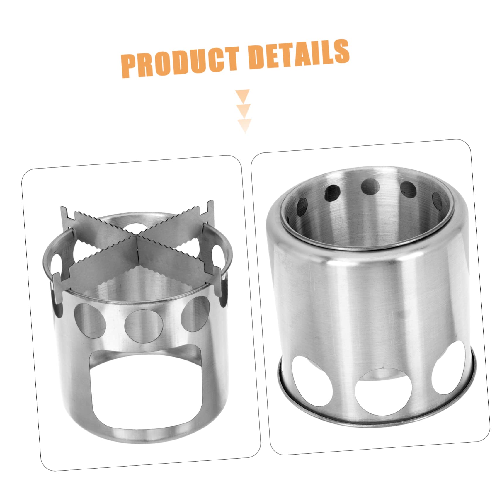 Sosoport 1set Cucina Portatile Inossidabile Per Campeggio Kit Completo Con Fornellino e Pentola Per Picnic e Escursioni All Aperto Facile Da Riporre e Utilizzare