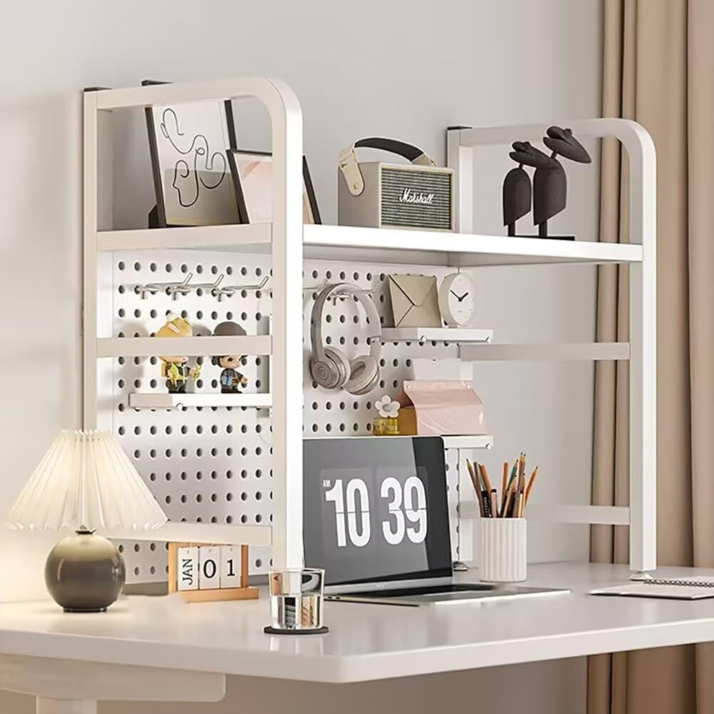 Amazon | デスク上置棚 卓上ラック 有孔ボード パンチングボード 棚 Amazon | デスク上置棚 卓上ラック 有孔ボード パンチングボード 棚