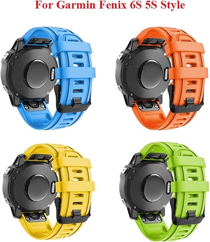 Miniatura 3 de Correa de reloj de ajuste rápido de 20 26 0.866in para Garmin Fenix 7 7X 7S Watch de silicona de liberación rápida Easyfit (color verde militar,