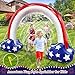 4th of July Inflatable Sprinkler for Kids, 8F * 5.5F American Flag Sprinkler Outdoor Water Toys for Kids Adults 4th of July Independence Day Summer Water Party Backyard Outside Games Activities