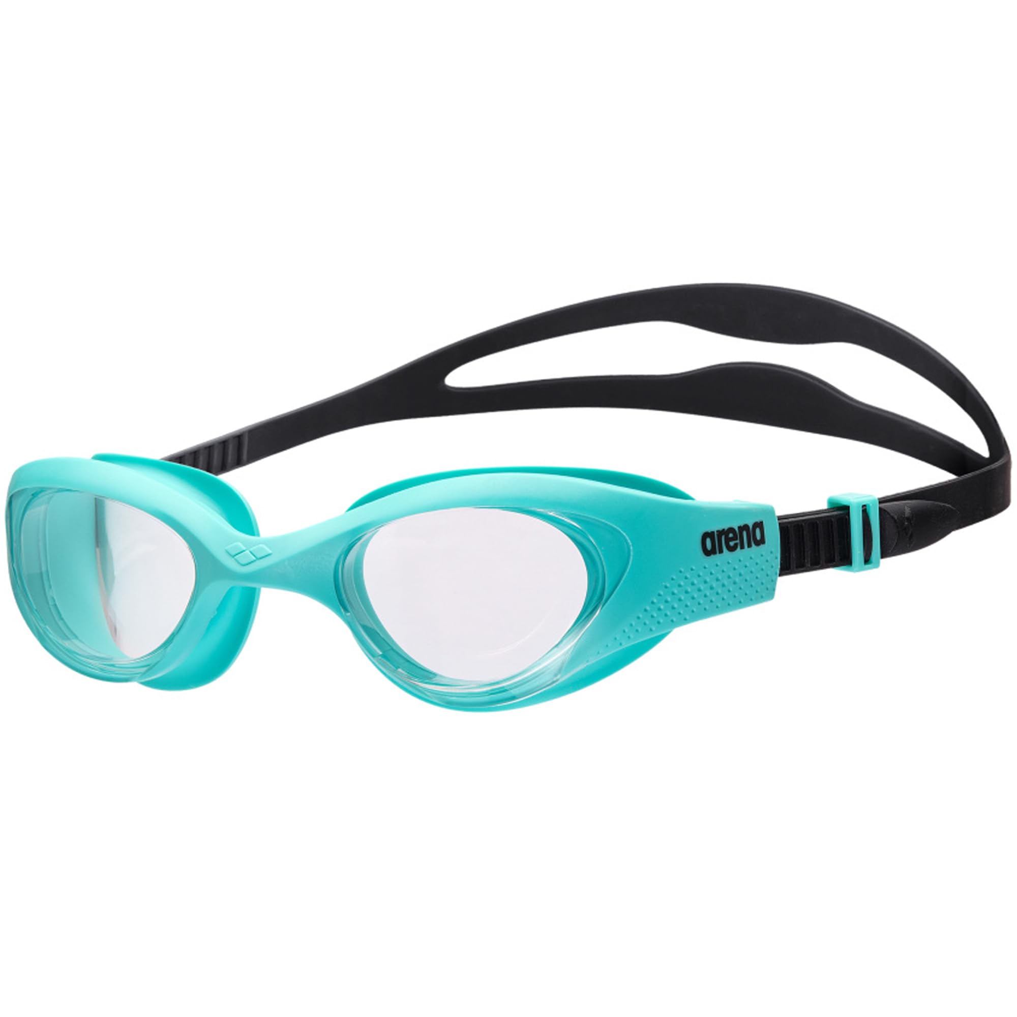ARENA Unisex Adult The One Swim Goggles for Men and Women Watertight Fit Orbit-Proof Seals Anti-Fog Coated Non-Mirror Lens Lap Swimming, Clear/Water/Black