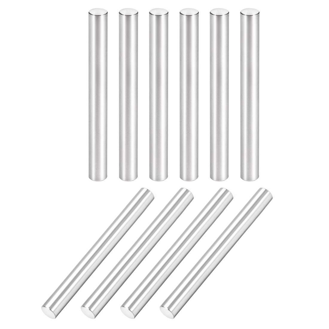 uxcell 10Pcs 6mm X 60mm Dowel Pin 304 Stainless Steel Cylindrical Shelf Support Pin Fasten Elements Silver Tone-image-13