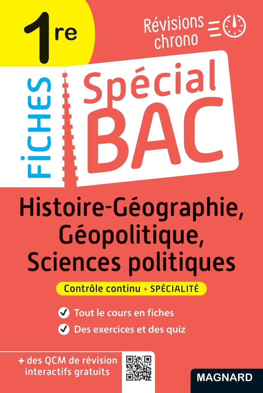 Spécial Bac Fiches Histoire-Géo, Géopolitique, Sciences Po 1re Bac 2025: Tout le programme en 51 fiches, mémos, schémas-bilans, exercices et QCM