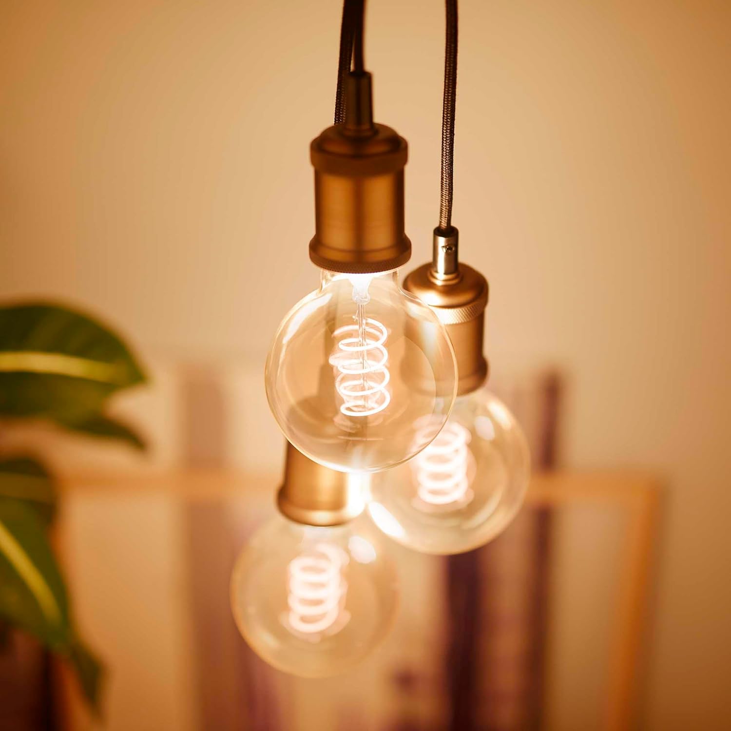 Philips 565887-6.5G25/VIN/820/E26/Amber/G/SP D 4/1PFT20 Globe Style Antique Filament LED Light Bulb