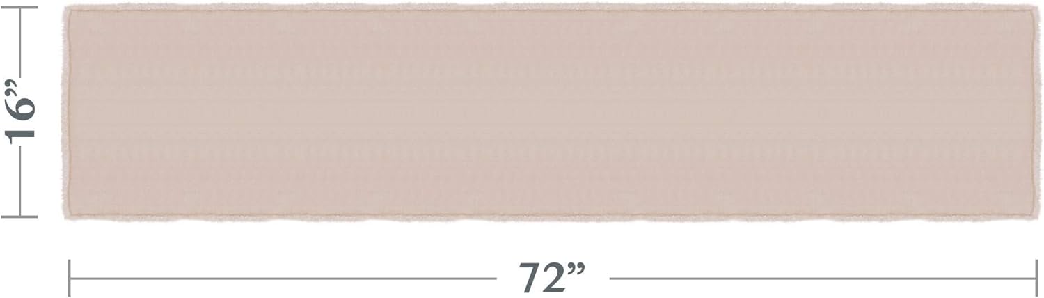 SARO LIFESTYLE 13009 Runner, 16" x 72", Natural