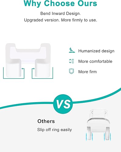 Miniatura 10 de AdnesUSA Ajustador de tamaño de anillo para anillos sueltos, paquete de 8, 8 tamaños surtidos para cualquier anillo, mejora invisible ampliada para
