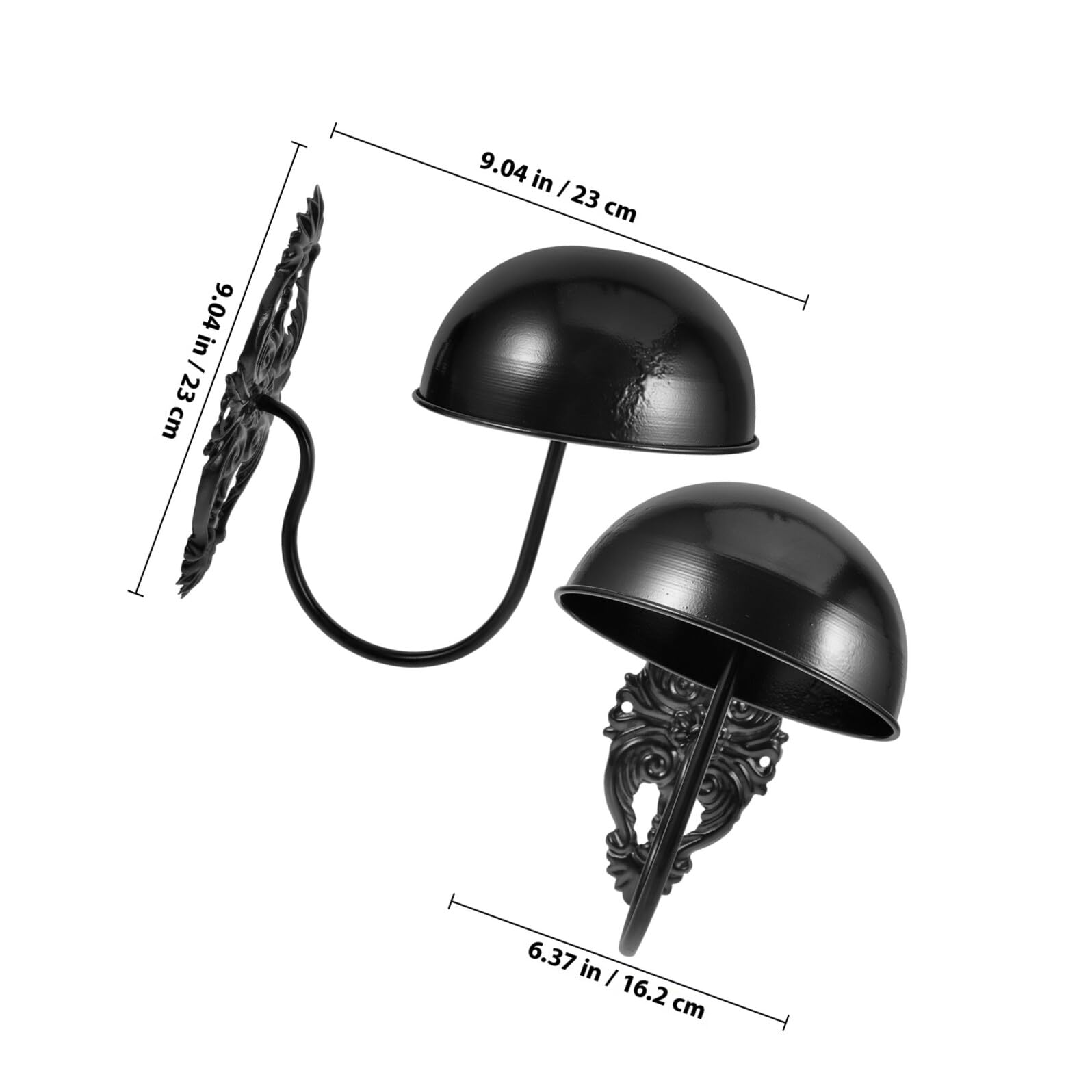 STOBAZA Organizador de Gorras de Béisbol de Metal Negro para Pared, Soporte Fuerte de Almacenamiento y Exhibición Adecuado para Tiendas y Supermercados