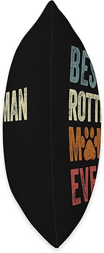 Miniatura 2 de Funny Rotterman Mom Dog Lovers Mothers Day Retro Best Mom Ever Rotterman Mama - Almohada para el día de la madre, 16 x 16 pulgadas, multicolor