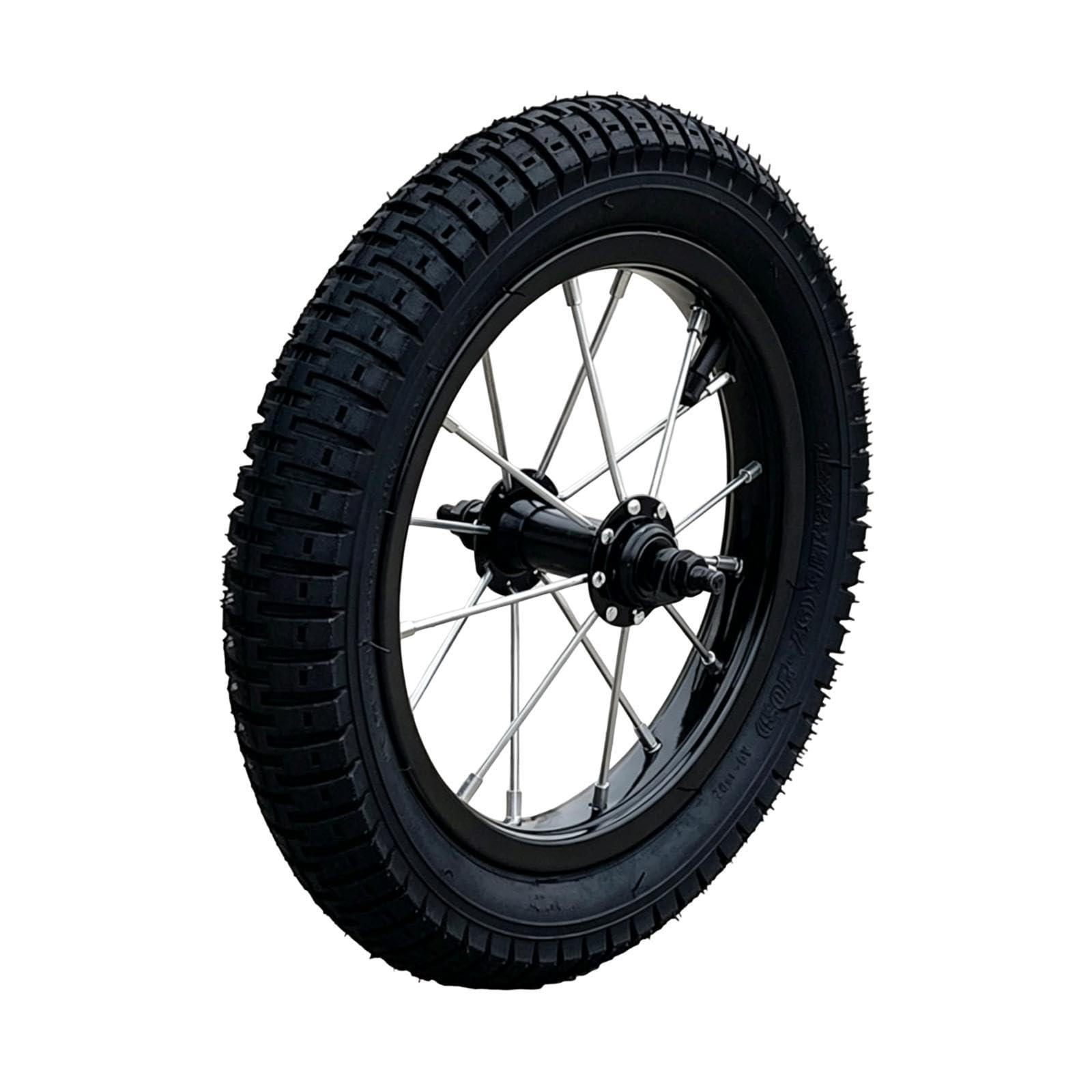 Milageto Ruota di Ricambio per Bici da 12 Pollici per Bambini, Facile da Installare, Ad Alte Prestazioni, Accessori in Gomma Resistenti