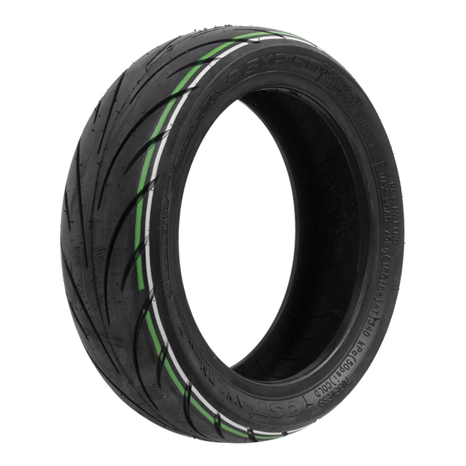 Fgrniod Black 9.5X2.50 Cst Vacuum Tire Compatible With Niu Kqi3 Electric Scooter Wheel Rubber Durable Tubeless Tyre 9.5 Inch Tires Replacement Accessories