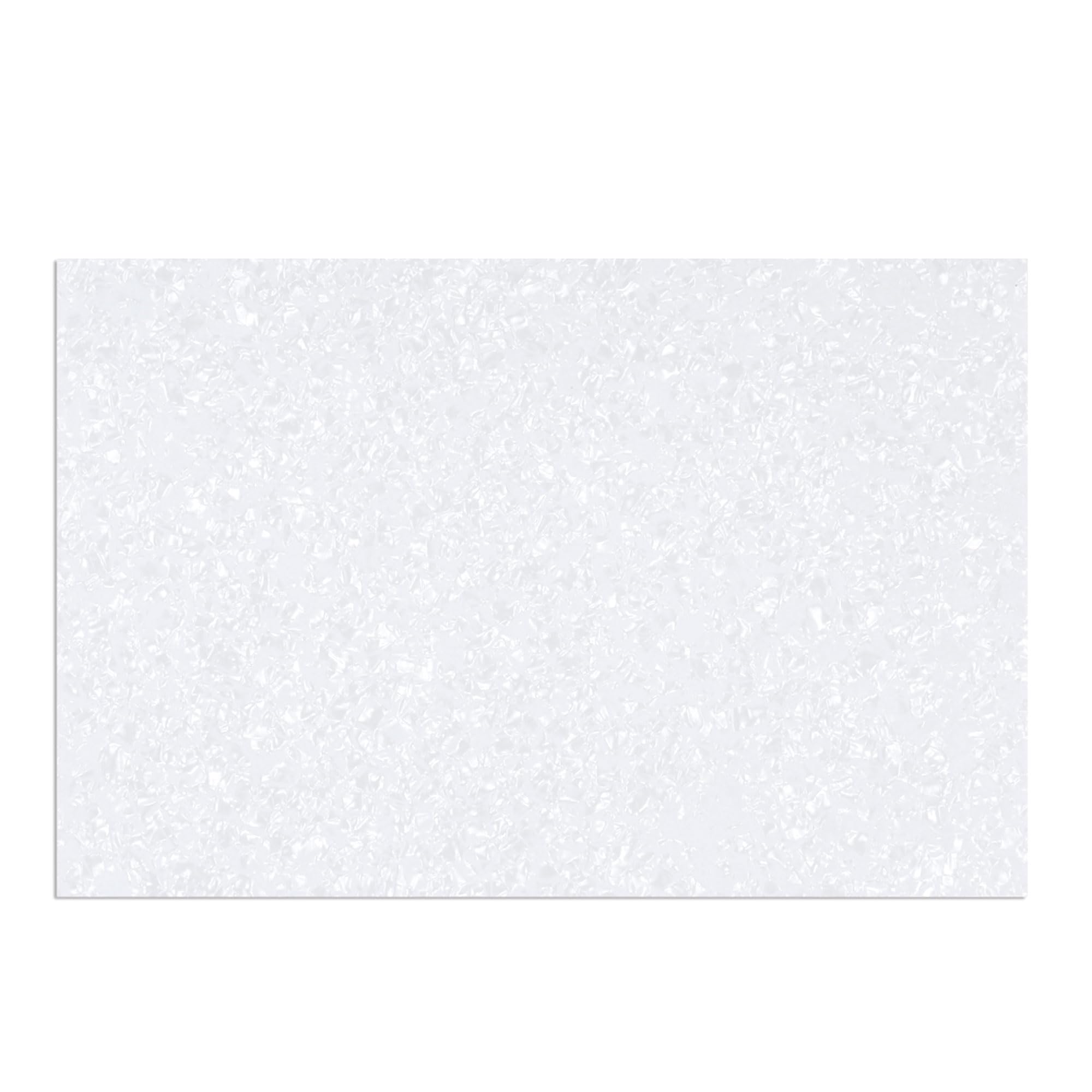 Musiclily 435x290mm Materiał na Pickguard Płytka Maskująca do Gitary Elektrycznej/Basowej, 4-warstwowy White Pearl