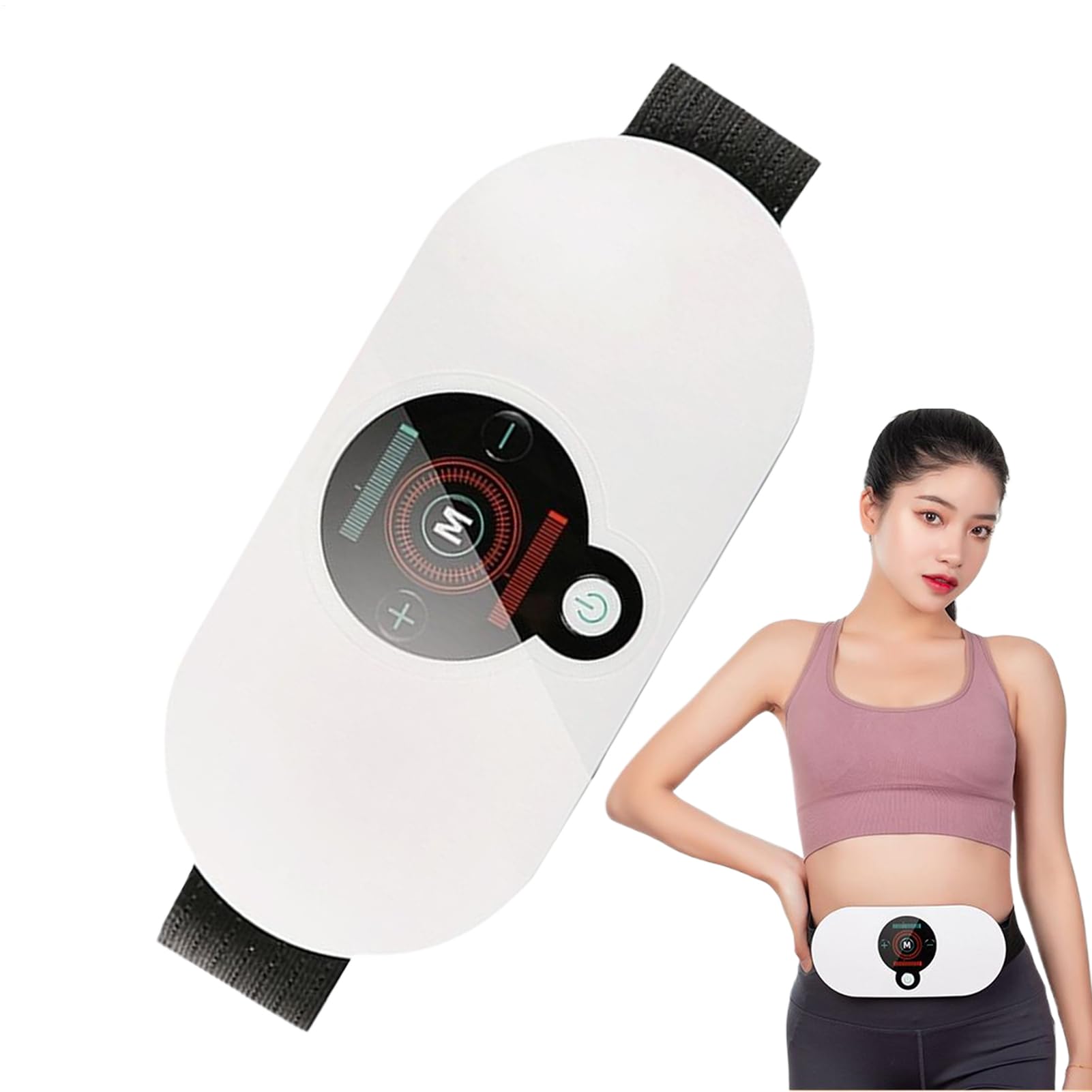 Stomach Massager for Weight Loss - 9 Modes Buttock Vibration Shaper,Cordless Electric Heating Vibration Belly Massager - for Weight Loss, Cellulite Reduction, Home, Gym, Fitness, Workplace