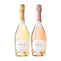 Vista 9 de French Bloom Le Rosé, Vino espumoso 0.0% sin alcohol, 25.4 fl oz, certificado orgánico, vegano, bajo en calorías, apto para embarazo, sin sulfitos