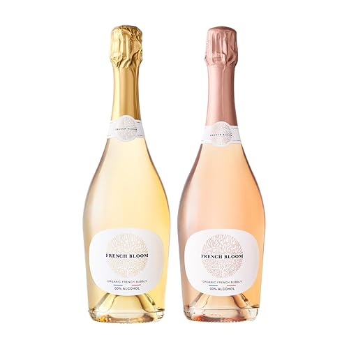 Miniatura 9 de French Bloom Le Blanc - Vino espumoso sin alcohol, 25.4 fl oz, certificado orgánico, vegano, halal, bajo en calorías, apto para el embarazo, sin
